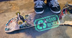 Recycled_Skateboard מיחזור סקייטבורד